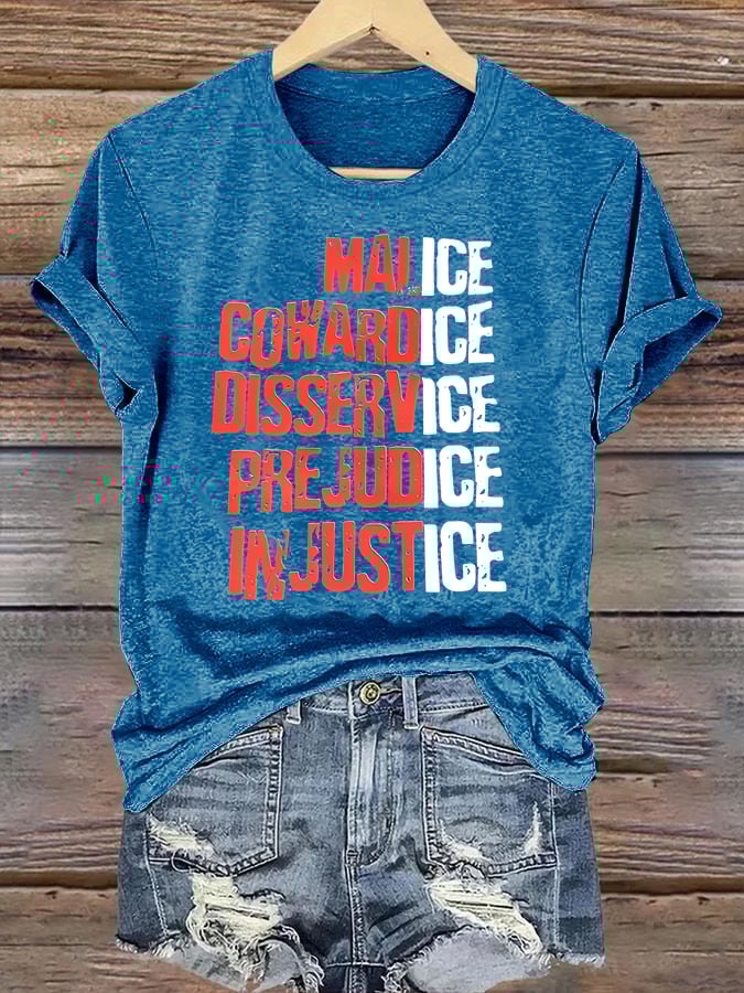 Women's  Justice For Her  T-Shirt