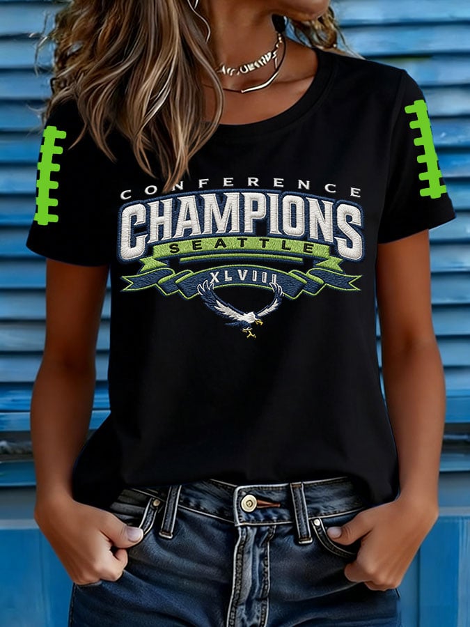 Women's Football Print T-shirt