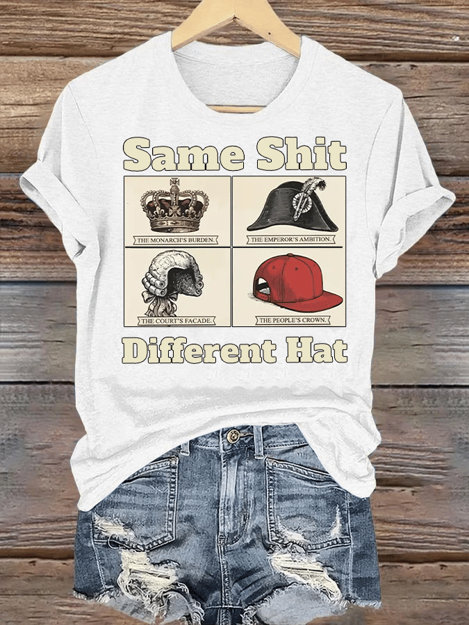 Women's  Same Shit Different Hat FDT Print  T-Shirt