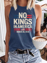 🔥Buy 3 Get 15% Off🔥Retro No Kings In America March 28 2026 Print Tops Tank