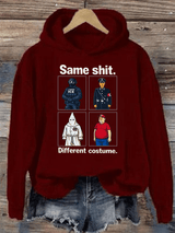 🔥Buy 3 Get 15% Off🔥Women's  Same shit Different costume  Print  Hoodie