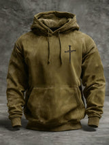 🔥Buy 3 Get 15% Off🔥Men's Faith Cross Vintage Hoodie