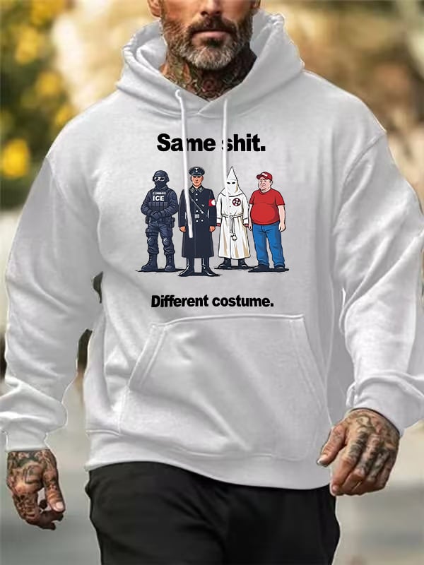 🔥Buy 3 Get 15% Off🔥Men's  Same shit Different costume  Print  Hoodies