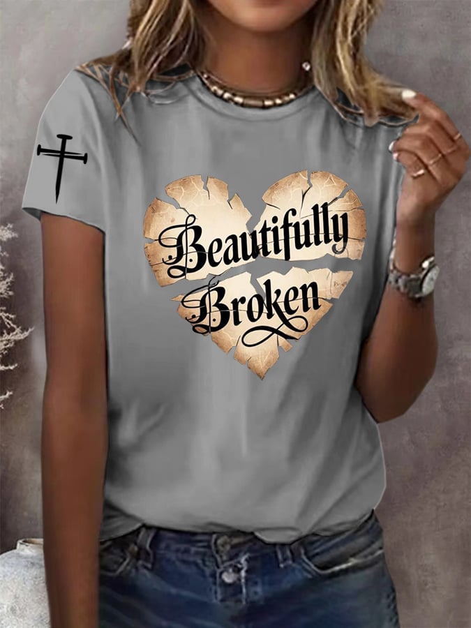 Women's Country Music Print Casual T-Shirt