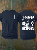 Men's  Jesus Is King Christian  T-Shirt