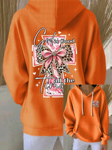 Women's God Is Good All The Time Print Casual Hoodie Sweatshirt