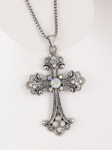 Baroque Cross Necklace (Unisex)