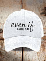 Unisex Even If Print Baseball Cap