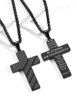 Cross Flag Alloy Necklace