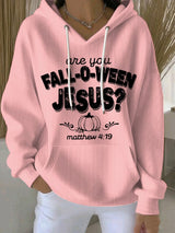 Women's Are You Fall-O-Ween Jesus Print Casual Sweatshirt