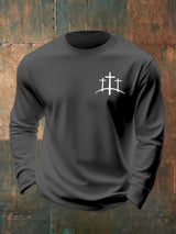 Men's Casual Faith Long-Sleeved T-Shirt