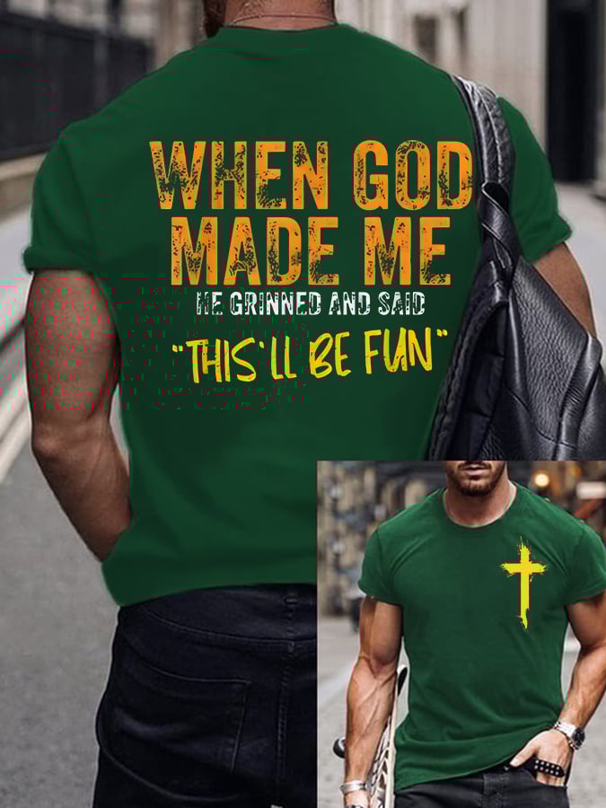 🔥Buy 3 Get 15% Off🔥Men'S Casual Faith Short-Sleeved T-Shirt