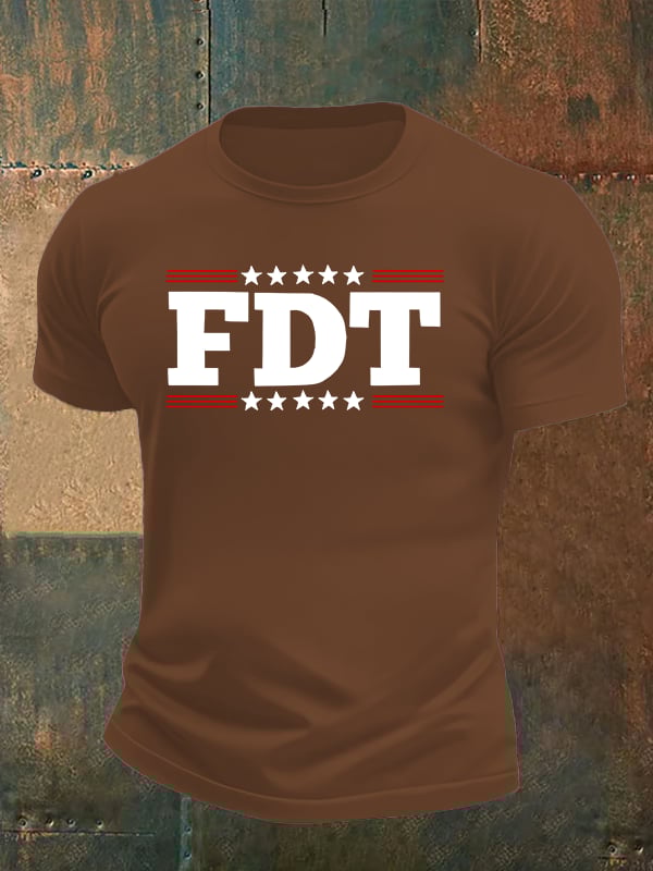 🔥Buy 3 Get 15% Off🔥Men's  FDT Print  T-Shirt