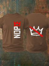🔥Buy 3 Get 15% Off🔥Men's Nope, No Kings In America Print T-shirt