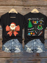 Christmas printed casual T-shirt
