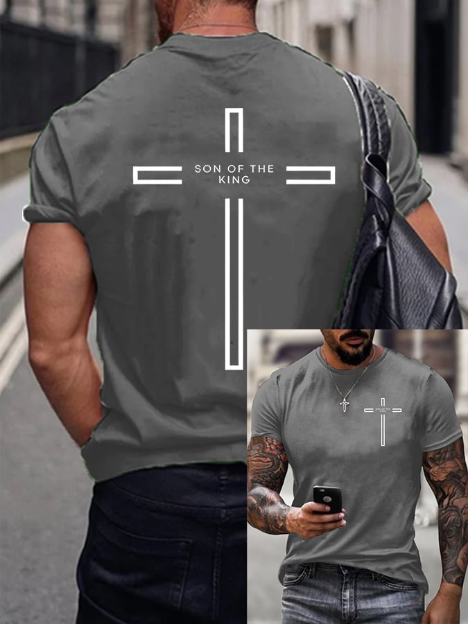 🔥Buy 3 Get 15% Off🔥Men's Son of The King Printed Casual T-Shirt