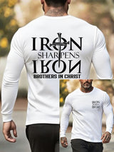 🔥Buy 3 Get 15% Off🔥Men's Iron Sharpen Iron Printed Christian T-shirt