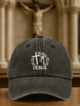 Unisex Vintage Faith The Way The Truth The Life Printed Hat