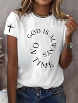 Women's God Is Always On Time T-Shirt