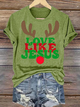 Women's  Like Jesus, love Christian T-shirt