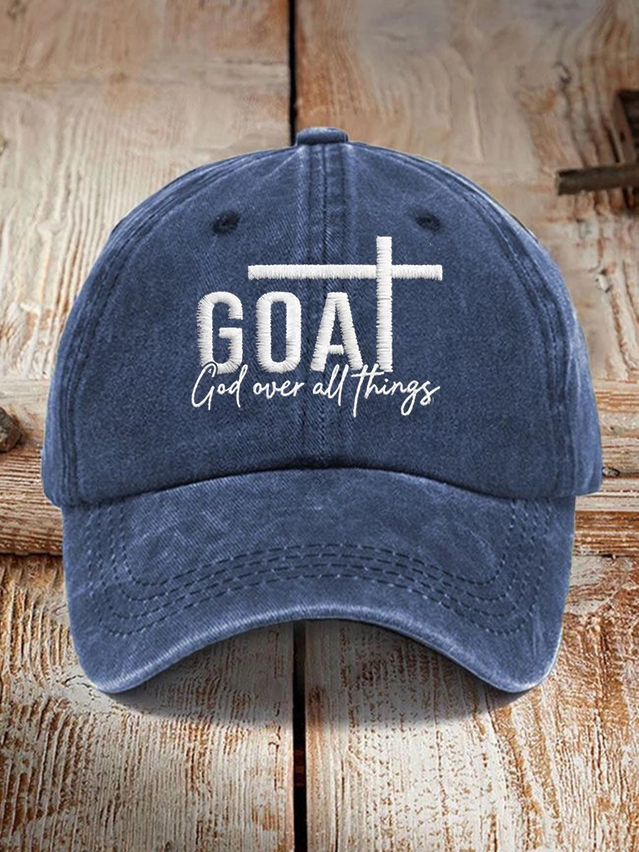 Unisex Retro God Over All Things Hat
