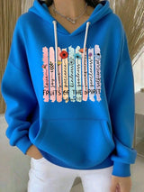 Women's Faith Print Casual Hoodie