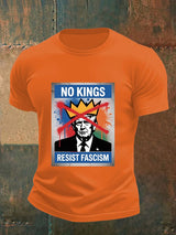🔥Buy 3 Get 15% Off🔥Men's   NO KINGS RESIST FASCISM T-shirt