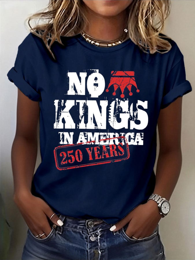 Women's No Kings Print T-Shirt