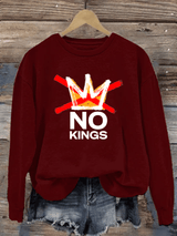 🔥Buy 3 Get 15% Off🔥Women's  America has No Kings Printed Casual Sweatshirt