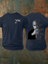 🔥Buy 3 Get 15% Off🔥Men's  2Pac Rapper  Print  T-Shirt