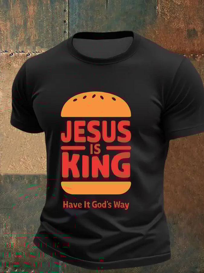 Men'S Casual Faith Short-Sleeved T-Shirt