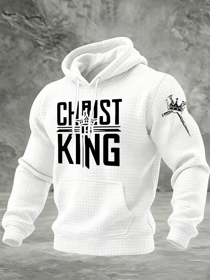 Men'S Faith Print Hoodie