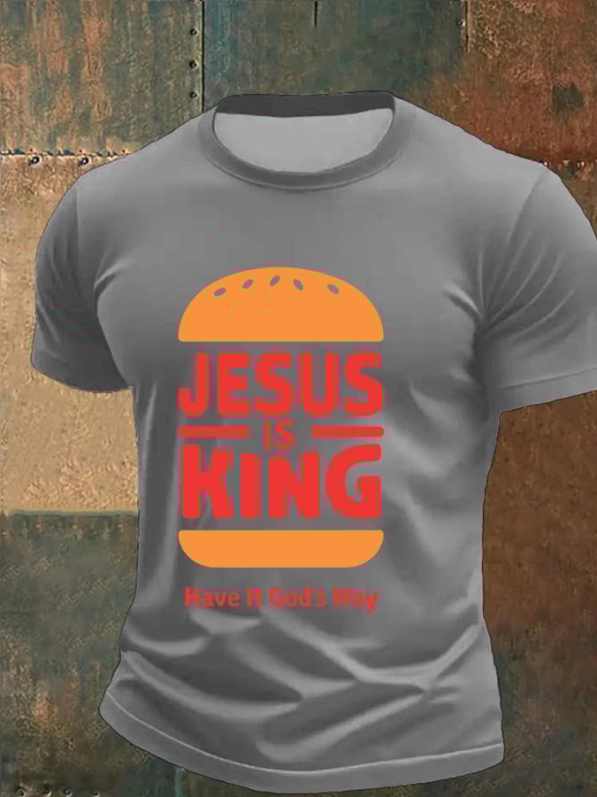 Men'S Casual Faith Short-Sleeved T-Shirt