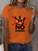 🔥Buy 3 Get 15% Off🔥Women's  America has No Kings Printed Casual T-Shirt