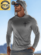 🔥Buy 3 Get 15% Off🔥🔥Hot Sale Picks 🔥Men's Faith Outdoor Sun Protection Breathable Cool Hooded Sun Protection Long Sleeve Top