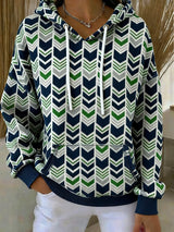 Women's Rugby Print Casual Sweatshirt