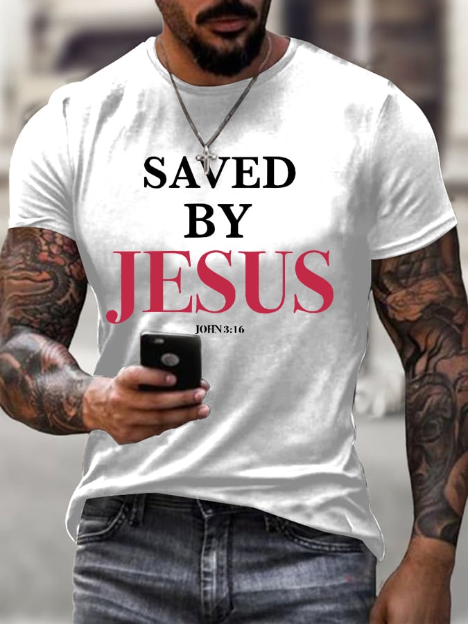 Men'S Casual Faith Short-Sleeved T-Shirt