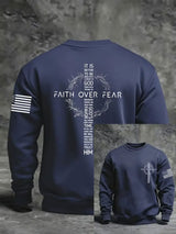 Men's Faith Print Casual Sweatshirt