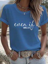 Women's Retro Even If Print T-Shirt