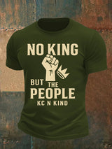 🔥Buy 3 Get 15% Off🔥Men's no king but the people KC N kind print  T-Shirt
