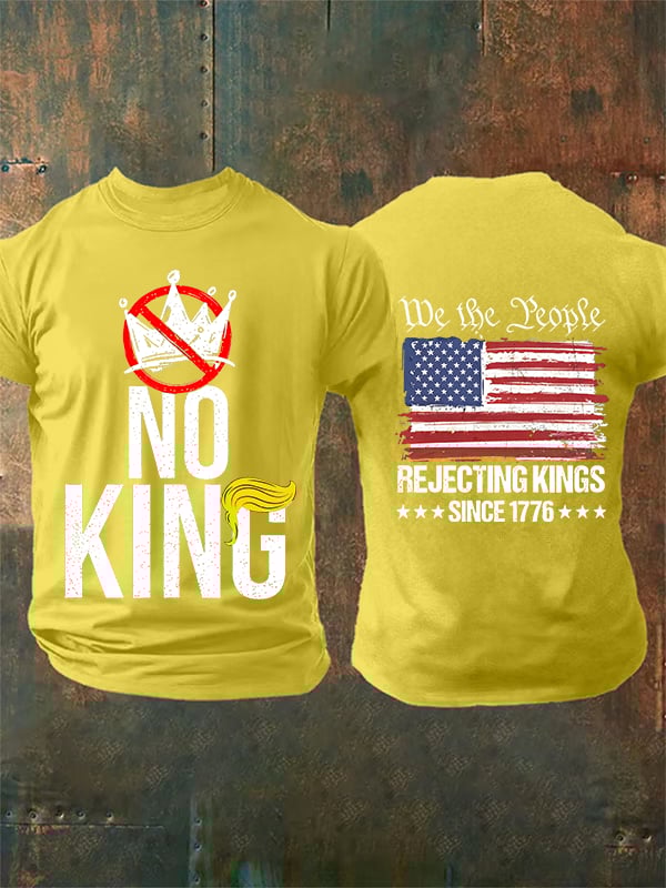 🔥Buy 3 Get 15% Off🔥Men's  No Kings Print T-Shirt