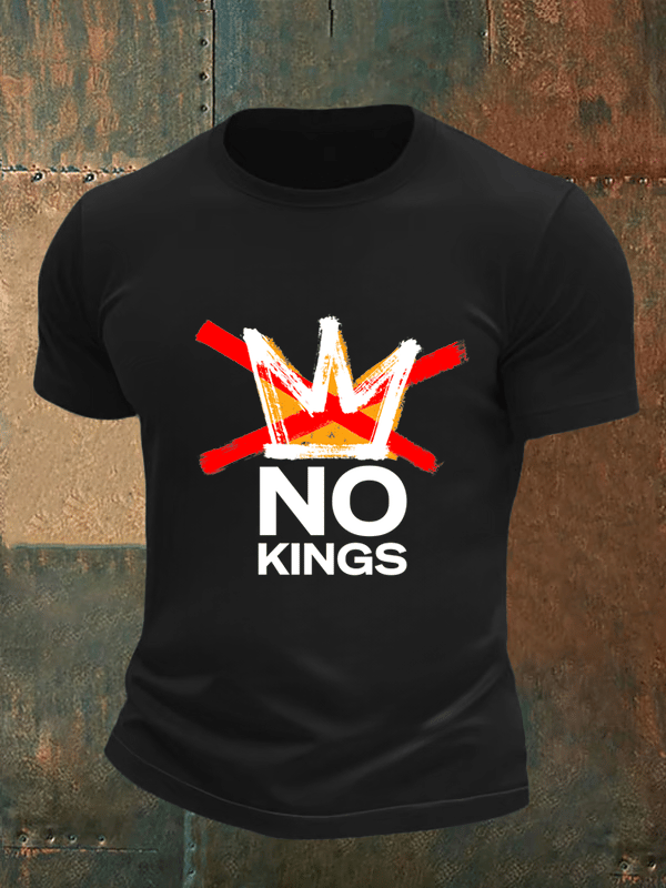🔥Buy 3 Get 15% Off🔥Men's no kings in America print  T-Shirt