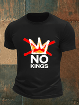 🔥Buy 3 Get 15% Off🔥Men's no kings in America print  T-Shirt