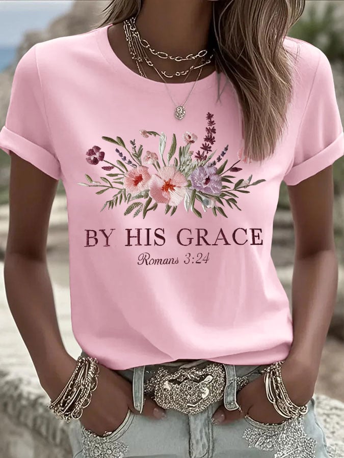 Women's Faith Printed Casual T-Shirt