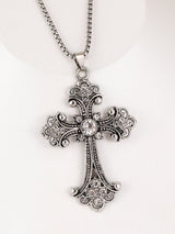 Baroque Cross Necklace (Unisex)