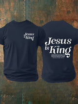Men's  Jesus Is King Christian  T-Shirt