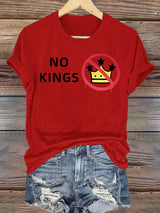 🔥Buy 3 Get 15% Off🔥Women's  NO KINGS Print T-Shirt