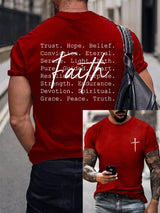 Men's casual faith T-shirt