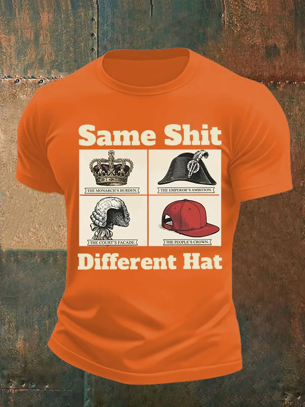 Men's Same Shit Different Hat FDT Print  T-Shirt