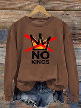 🔥Buy 3 Get 15% Off🔥Women's  America has No Kings Printed Casual Sweatshirt